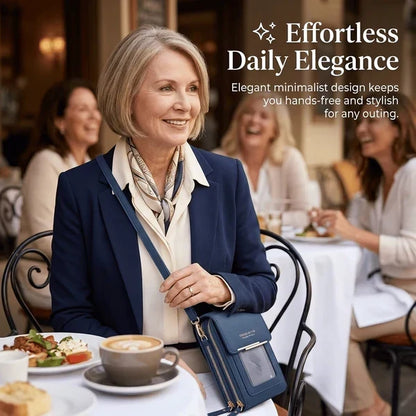 🏆Sidste dag: Køb 1, få 1 gratis‼️👜📱 Enkel og elegant crossbody-telefonpung til kvinder med touchscreen