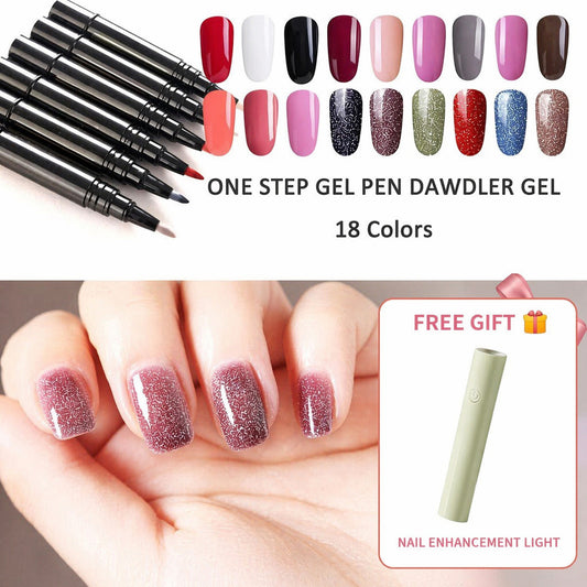 💅 Begrænset tilbud: Køb 1, få 1 gratis – 169,95 kr.! ✨One Step neglegelpen🎨Gratis håndholdt mini-UV-neglelampe💡