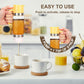 🍯9 oz. drypfri honning- og sirupdispenser i glas – ingen rod, nem at hælde fra og perfekt til køkkenet og morgenmaden ✨ 🍽️
