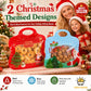 🎅SIDSTE DAGS TILBUD: KUN ￡6,99!!🎁Nem at fylde, nem at lukke🎄 Festlige selvlukkende godteposer – med julemand- og snemand-motiv | Kan lukkes igen, fødevaregodkendt og perfekt til småkager, chokolade og små gaver⛄