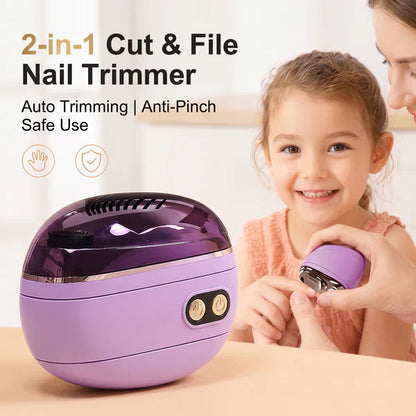 🔥LIMITED TIME PRICE: ONLY 149,95 kr.!!!🔥🌟 2-in-1 Smart Electric Nail Clipper & Polisher ✂️ & Polisher for All Ages 👨‍👩‍👧‍👦 💅