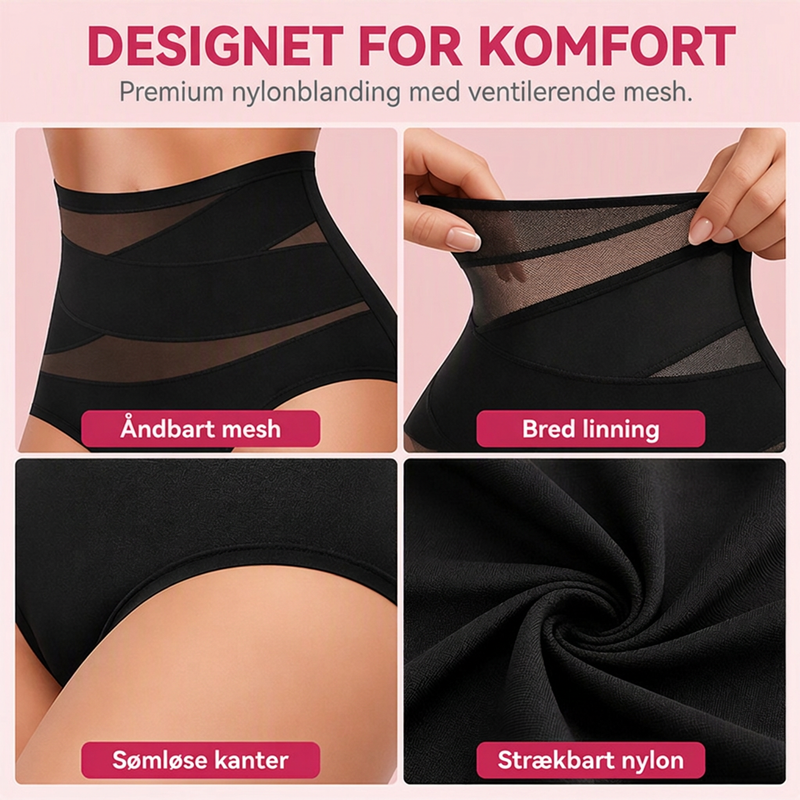 💗Køb én, få én gratis💗Højtaljet maveformende undertøj til kvinder