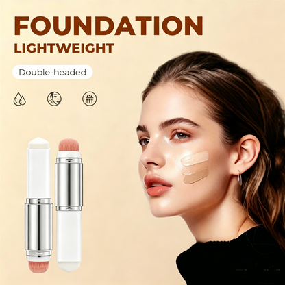 🎉KØB 1, FÅ 1 GRATIS🎉[OFFICIELT PRODUKT] BLANC Cover Cream Stick med aftagelig børste – koreansk hudplejeprodukt: farveskiftende foundation-stick med kollagenkapsler (0,45 oz)