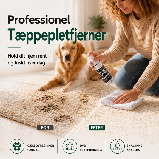 🧼✨ Tæppespray til dybderensning – fjerner genstridige pletter og neutraliserer lugte med det samme!
