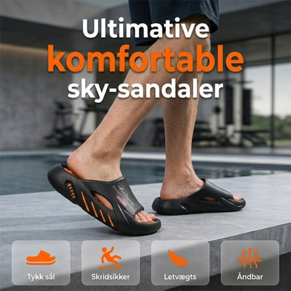 ☁️🦶 Hjemmesko i memory foam | Støtte til fodbuen, skridsikker, egnet til brug både i vådt og tørt miljø, nemme at tage af og på, stilfulde og alsidige