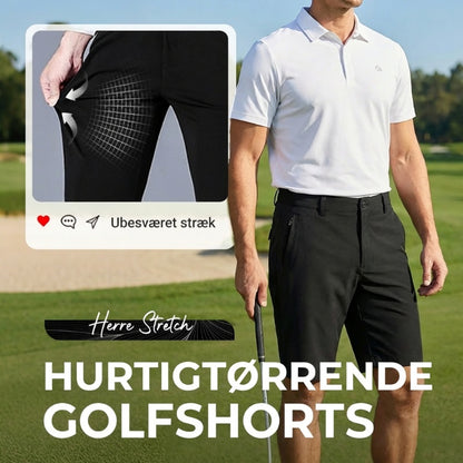 ⏳SIDSTE DAGS UDSALG 60 % RABAT !!📢Hurtigtørrende golfshorts med stretch til herrer