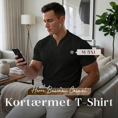 ✨ 2026 Nyhed | Åndbar V-hals T-shirt til mænd | Ultrablanding af bomuld ☁️【-60%】