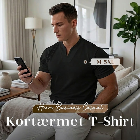 ✨ 2026 Nyhed | Åndbar V-hals T-shirt til mænd | Ultrablanding af bomuld ☁️【-60%】