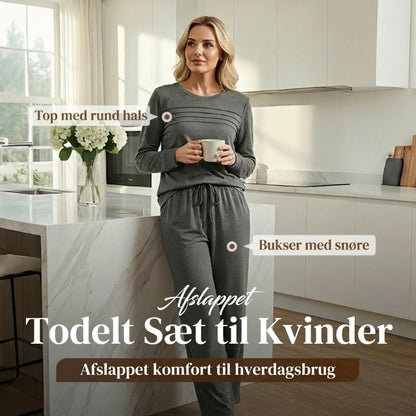 🔥SIDSTE DAG 50 % RABAT✨Afslappet Top og Buksesæt til Kvinder