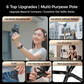 🔥Stort udsalg – 50 % rabat🔥4-i-1 multifunktionel magnetisk selfiestang med 360°-rotation