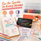⏳Sidste dag – specialpris: 129,95 kr.!!💥🎁Glitter-gelpen-sæt – skriver glat 🎨