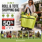 🎉 2026-udsalg — Over 13.000 solgt!💞 2-i-1 sammenklappelig indkøbsvogn – nem at bære og rulle 🛒