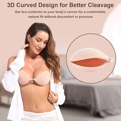 🔥Køb 1, få 1 gratis – pris: Kun 99,95 kr.!!🔥💥Magic Padded Sticky Bra – fremhæv din barm på få sekunder✨