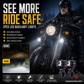 🏍️ Universelle LED-spotlights til motorcykler – dobbeltstråle og vandtætte til alle vejrforhold 💡