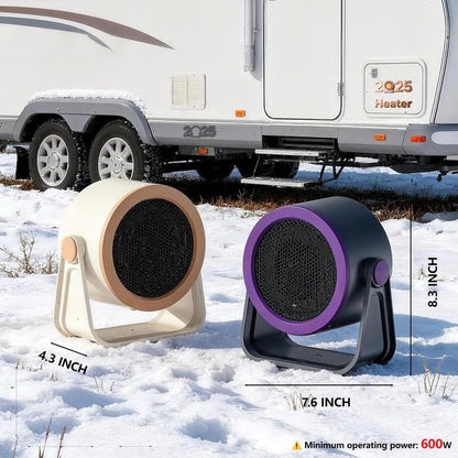 ♨️❄️Bærbar varmeovn med øjeblikkelig opvarmning – Mini-radiator til udendørs brug og på skrivebordet