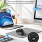 Ergonomisk, lodret optisk mus uden ledning, USB-opladelig