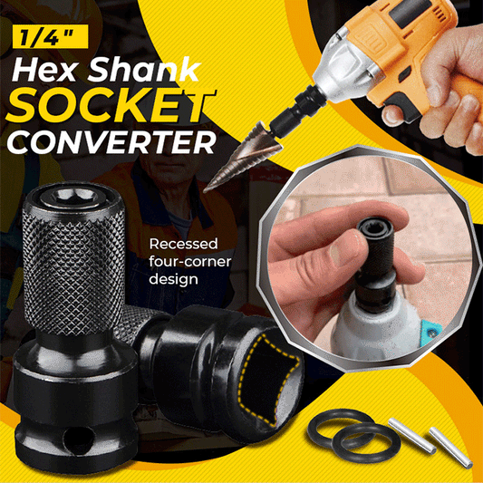 💥 1/4" sekskantet top-til-top-adapter – 1/2" til 1/4", hurtigudløser ⚙️