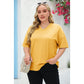 🌷Sommerudsalg 2026 – 50 % RABAT☀️Tankaneo T-shirts til kvinder i store størrelser med V-udskæring, sommer-T-shirts med halvlange ærmer, afslappet, løs pasform, bomuldstunika
