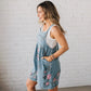 🌸2026 Ny mode🌸 Denimoveralls med vintage blomsterprint