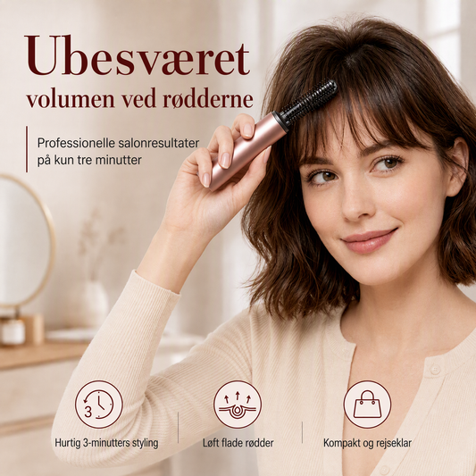 Trådløs, opvarmet mini-hårglatningsbørste – bærbar, genopladelig hårstylingkam til pandehår og volumen