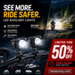 🏍️ Universelle LED-spotlights til motorcykler – dobbeltstråle og vandtætte til alle vejrforhold 💡