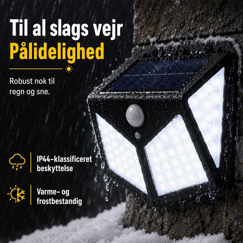 🌞50 % RABAT I BEGRÆNSET PERIODE! ⏰ Solcellelamper med bevægelsessensor – kraftig udendørsbelysning, der automatisk oplyser stier, haver og indkørsler ✨