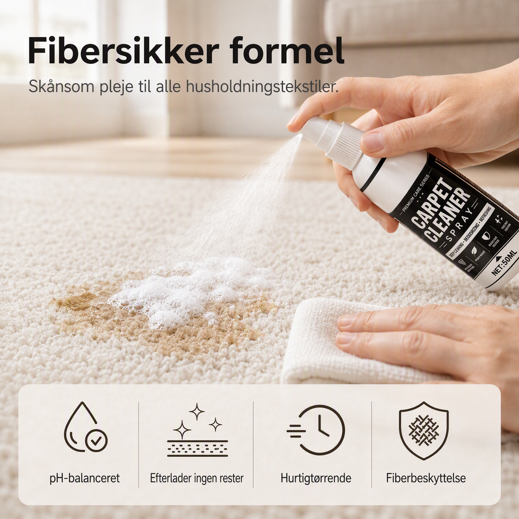 🧼✨ Tæppespray til dybderensning – fjerner genstridige pletter og neutraliserer lugte med det samme!