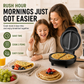 🎉 2026-udsalg — Over 13.000 solgt! 🍳 Elektrisk morgenmadsplade med nonstick-belægning – steg æg, pandekager og bacon – 3 minutters morgenmad, minimalt med oprydning! ✨