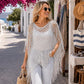 🏆 Særpris på sidste dag 💲119,95 kr! 💐 Sommerlig hæklet overdragt i metallic – Let, flagrende og ubesværet stilfuldt sommeroutfit