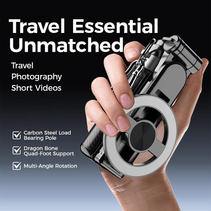 🔥Stort udsalg – 50 % rabat🔥4-i-1 multifunktionel magnetisk selfiestang med 360°-rotation