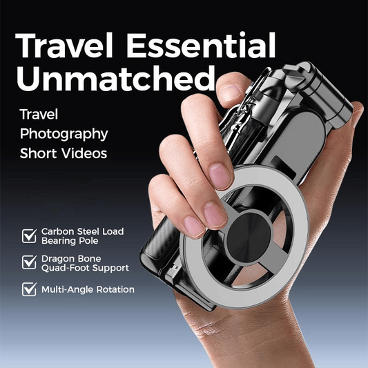 🔥Stort udsalg – 50 % rabat🔥4-i-1 multifunktionel magnetisk selfiestang med 360°-rotation