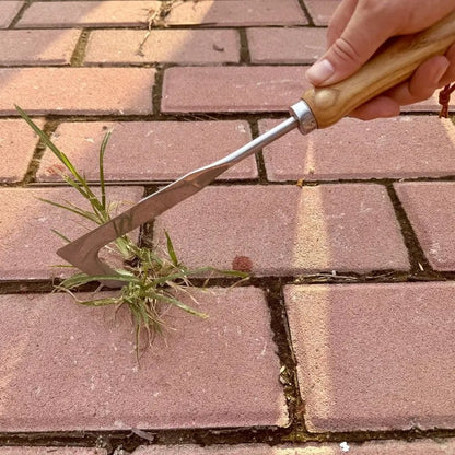 🌱50% RABAT NU! 2026 Ny Fugerødder Værktøj Fugerensning Værktøj‑Manuel Håndfuger med Træhåndtag, Robust Metal Fugerensning Værktøj til Gårdplæne Fuger, Terrænssten & Have Fuger Udkrydningsfjernelse