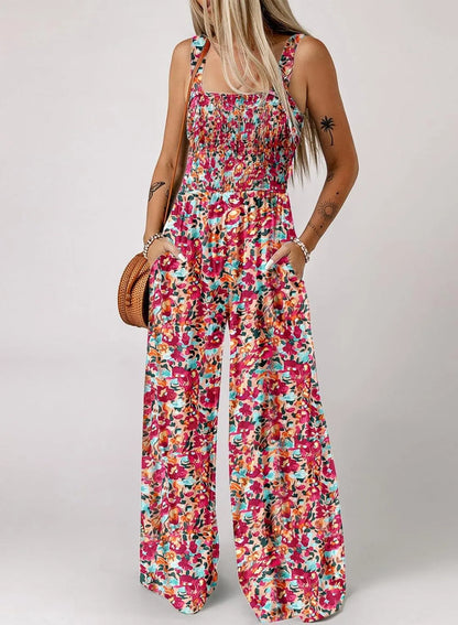 🏝️SIDSTE DAGS UDSALG: KUN 179,95 kr.!!🏖️Casual jumpsuit med print og uden ærmer til kvinder