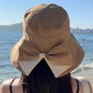 👒Sommertilbud☀️Solhat med bred skygge og sløjfe til kvinder