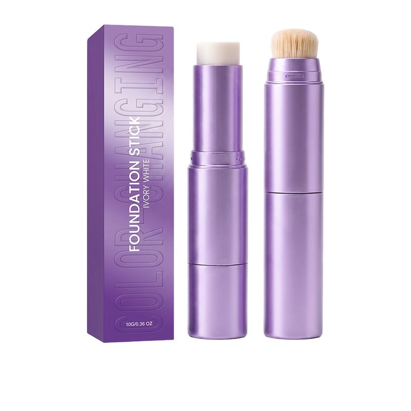 💄✨ 2-i-1 farveskiftende foundationstift | Cream foundationstift, der tilpasser sig hudfarven, til en fejlfri makeup