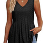 💖SIDSTE DAGS UDSALG 50 % RABAT✨Elegante, ærmeløse babydoll-tanktoppe med V-udskæring til kvinder