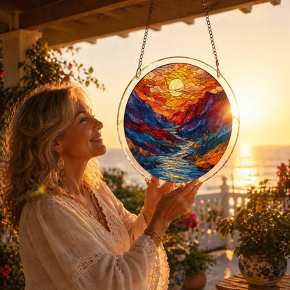 🔥SIDSTE DAGS TILBUD: KUN 149,95 kr.!! ☀️🛍️Suncatcher i akryl, puslespil med 80 brikker