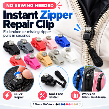 🔧🧳 Nemt at montere reparationssæt til lynlåse – holdbar konstruktion, smidig betjening og bred kompatibilitet med tøj og bagage!