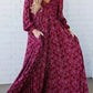 🌺 50 % RABAT NU! ✨ Blomstret maxi-kjole til kvinder i rayon med smocket talje og for – flatterende pasform, let stof og elegant boho-stil 💃