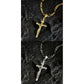 ✝️ 50 % RABAT NU! ✨ Guldkorshalskæde – detaljeret INRI-motiv, justerbar figarokæde og allergivenlig finish 💛
