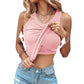 💖Sidste dags tilbud: 159,95 kr.!!💖Ribbet, elastisk tanktop med indbygget bh