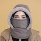 Plush-lined Thickened Thermal Hat with Face Mask for Men and WomenPlysforet, tyk termohue med ansigtsmaske til mænd og kvinder