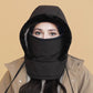 Plush-lined Thickened Thermal Hat with Face Mask for Men and WomenPlysforet, tyk termohue med ansigtsmaske til mænd og kvinder