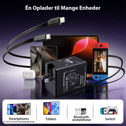 🏆2025 Flash-udsalg 50 % rabat⚡50.000+ SOLGT!💥🔥W&O 2-i-1 GaN 20 W hurtigoplader, bedste gaver