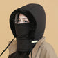 Plush-lined Thickened Thermal Hat with Face Mask for Men and WomenPlysforet, tyk termohue med ansigtsmaske til mænd og kvinder
