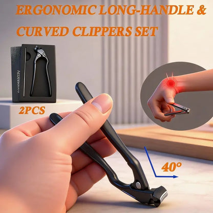 Sort, buet negleklipper – ergonomisk og nem at bruge for ældre 🖤