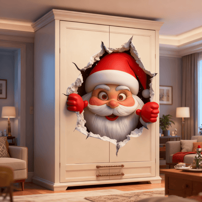 🎁Juleudsalg – 50 % RABAT!!🔥🎅Kreativt juleklistermærke til væggen