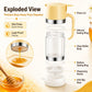🍯9 oz. drypfri honning- og sirupdispenser i glas – ingen rod, nem at hælde fra og perfekt til køkkenet og morgenmaden ✨ 🍽️