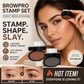 🖤50 % RABAT – STOR UDSALG 2026! Over 50.000 solgte øjenbrynsstempel-pudder-sæt med påføringsbørste, One Press Perfect Brow Stamp, vandfast og langtidsholdbar øjenbrynsmakeup, der holder i 24 timer – til nemme, salonlignende øjenbryn til hverdag