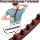 💆‍♀️✨ Køb 2, få 1 gratis! Massagerulle til kroppen med 19 perler – naturligt bøgetræ, ergonomisk greb og afslapning af hele kroppen